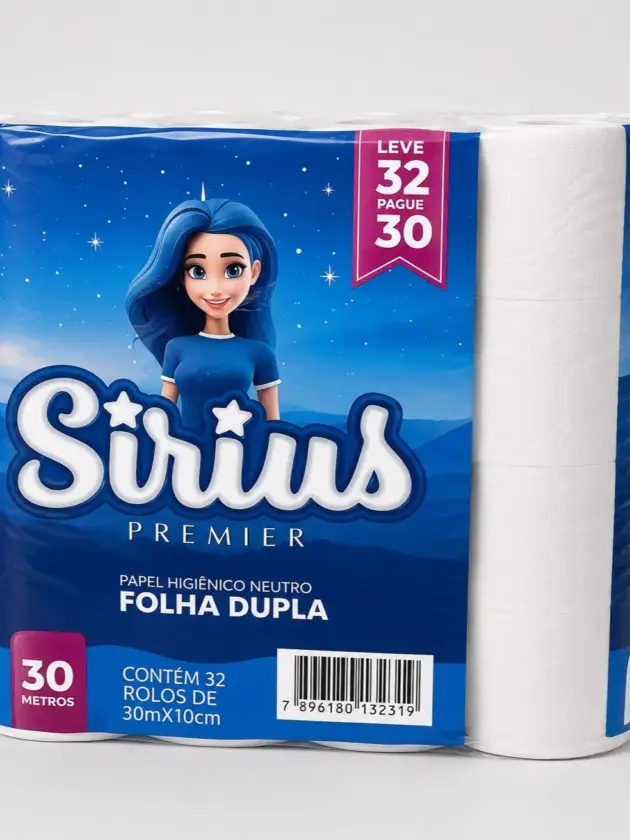 Papel higiénico Sirius premier 32rollos doble hojas