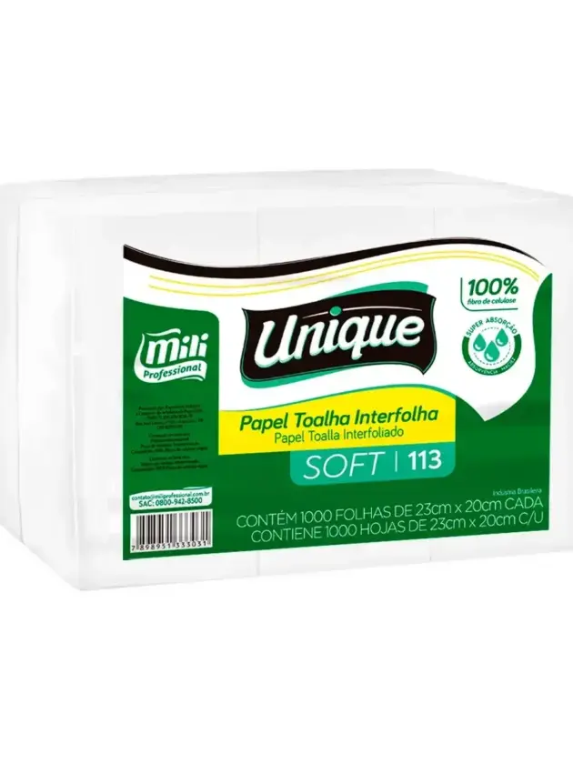 Papel Toalla Unique interfoliado FARDO 5000Hojas