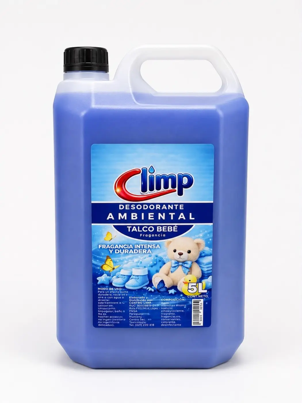 Desodorante de Ambiente CLIMP, TALCO BEBÉ 5lt.