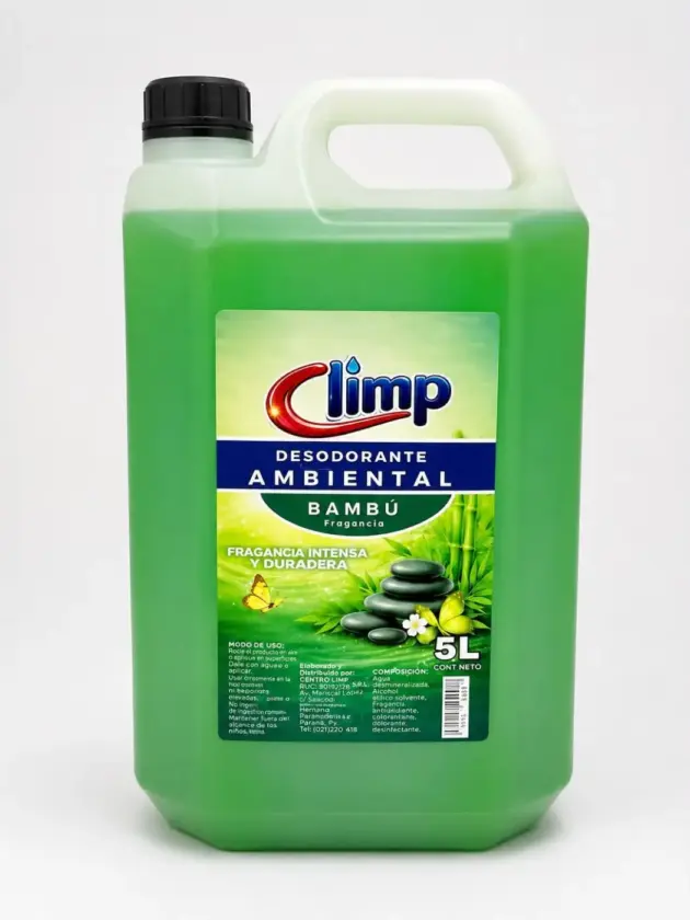 Desodorante de Ambiente CLIMP, BAMBU 5lt.