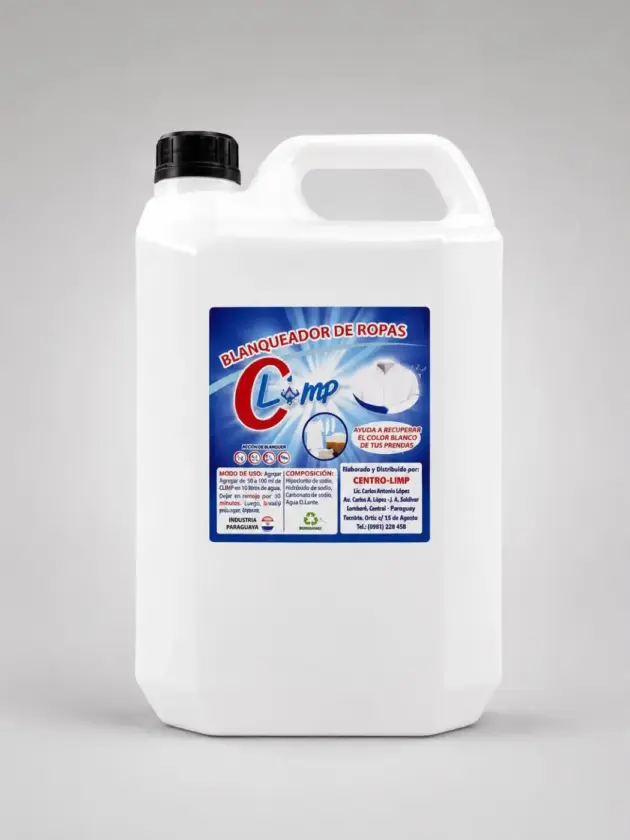 Blanqueador para Ropas CLIMP, 5lt.