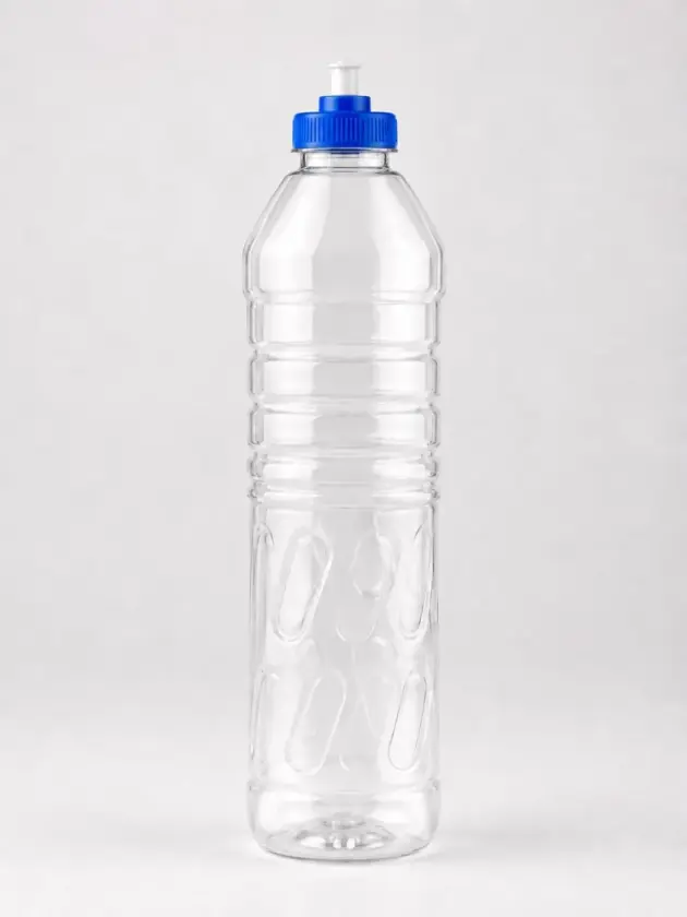 Botella Detergente 500ml con Tapa Azul
