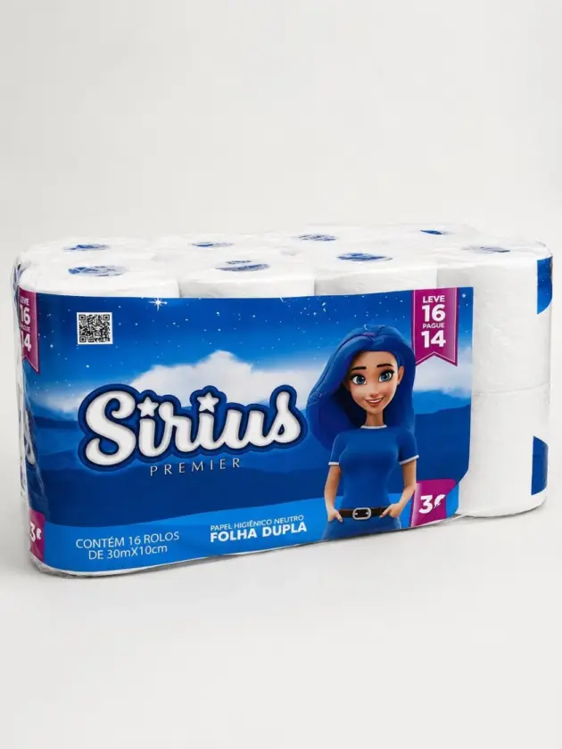 Papel Higiénico Sirius 16rll 30mt doble hoja