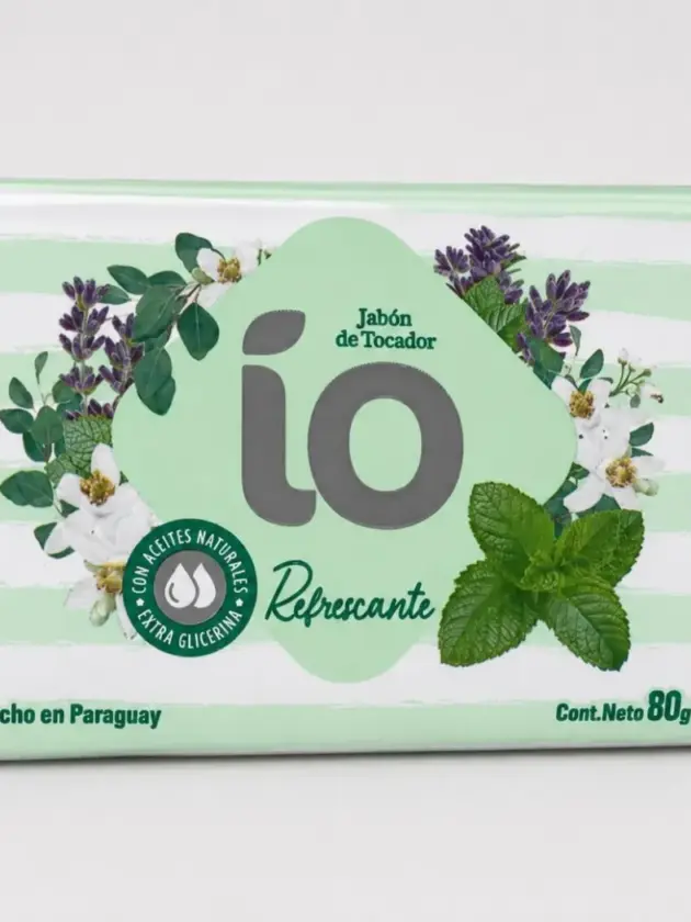 JABON DE TOCADOR IO, REFRESCANTE 80G