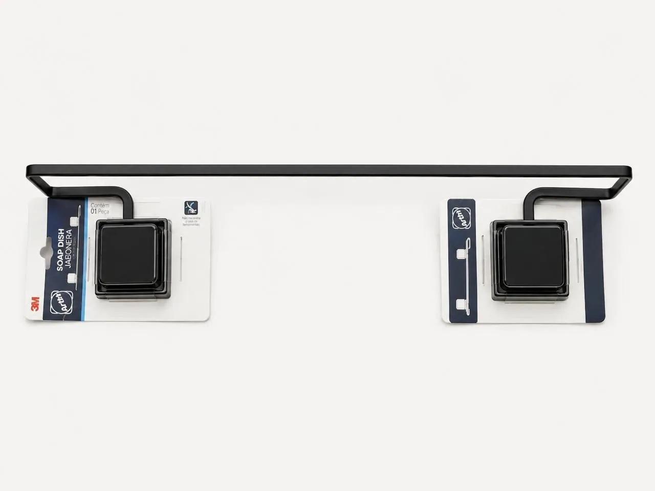 Porta Toalla Metal Negro, ARTHI