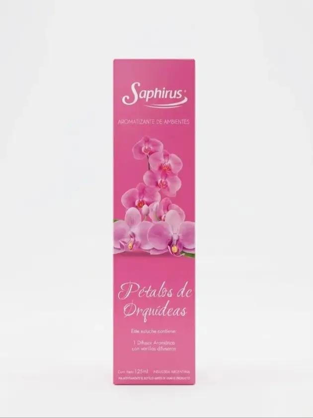 Saphirus Difusor con palillos Pétalos de Orquídea 125ml.