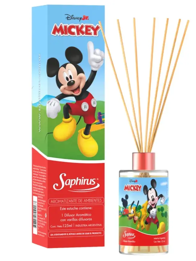 Saphirus Difusor con palillos, Mickey  125ml.