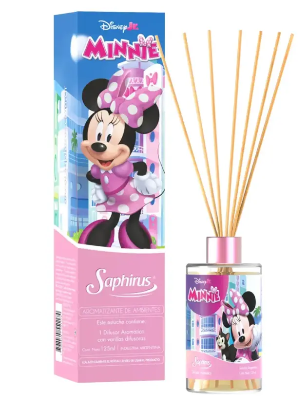 Saphirus Difusor con palillos, Minnie 125ml.