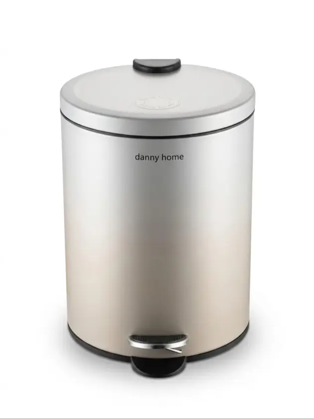Basurero Inox 5L, color gris Danny Home