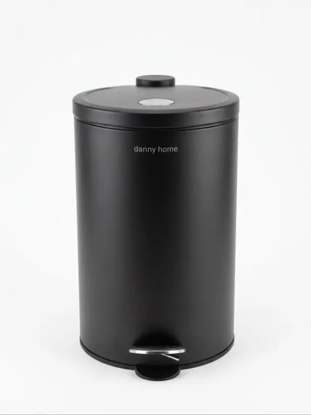 Basuraro Inox 12L color negro, Danny Home
