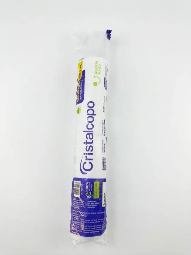 Vaso Plastico 180ml Cristalcopo