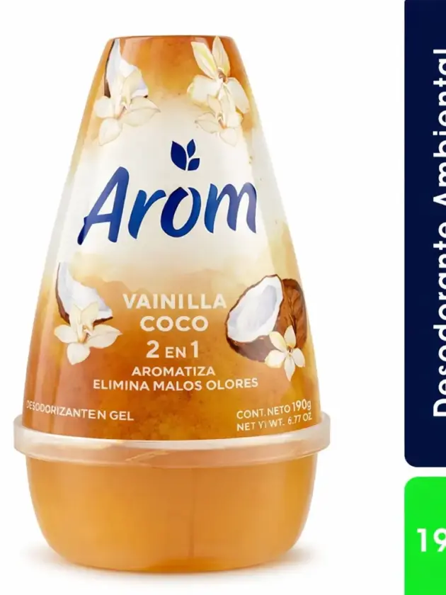 Aromatizante Arom en Gel ( vainilla coco)